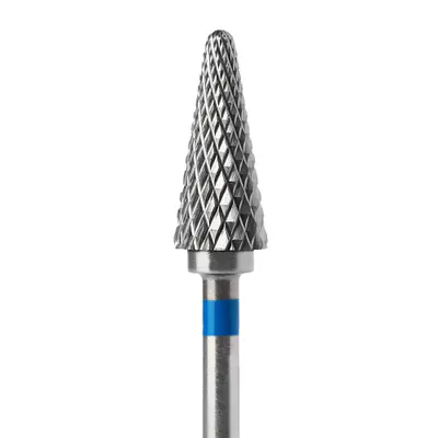 Capăt Freză Bit Tungsten Carbide Albastru 6x14mm BTE-21A – Profesional pentru Gel și Acryl | Everin