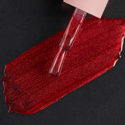 Ojă Semipermanentă Everin Selective 117 7ml – Roșu Metalizat cu Shimmer Fin (Ruby Red Pearl)