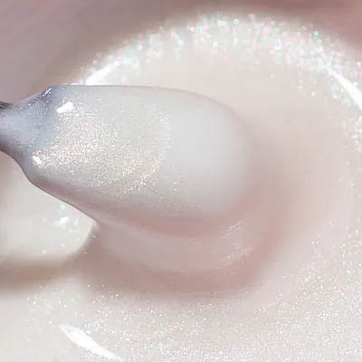 Gel Milky White - Shimmer Obsession Gel Everin 15gr cu Sclipici 01