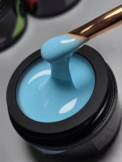 Gel Autonivelant Everin Candy Ombre 15gr - 03 - Gel Albastru Pastel pentru Unghii