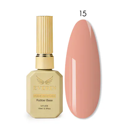Rubber Base Everin Nude Couture 15 - Bază Rubber Peach Nude HEMA & TPO Free
