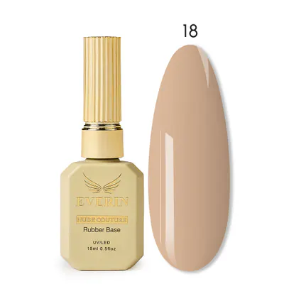 Rubber Base Everin Nude Couture 18 - Bază Rubber Nude Beige HEMA & TPO Free