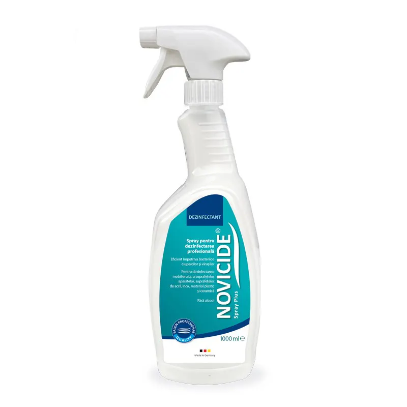 Novicide Spray Dezinfectant 1000 ml - Fără Alcool pentru Suprafețe - Everin