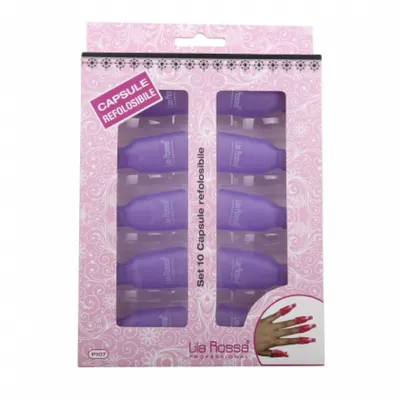 Set 10 capsule îndepărtat ojă semi