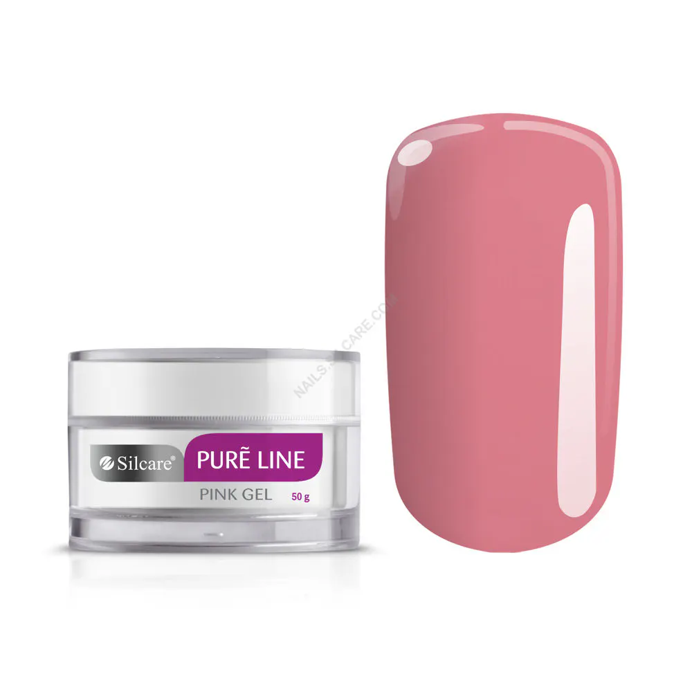 Gel construcție pure line 15 gr - transparent-pink - plp15