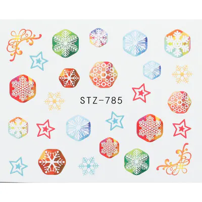 Tatuaj decor unghii iarnă stz-785