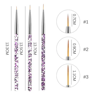 Set 3 pensule pictură py-f3