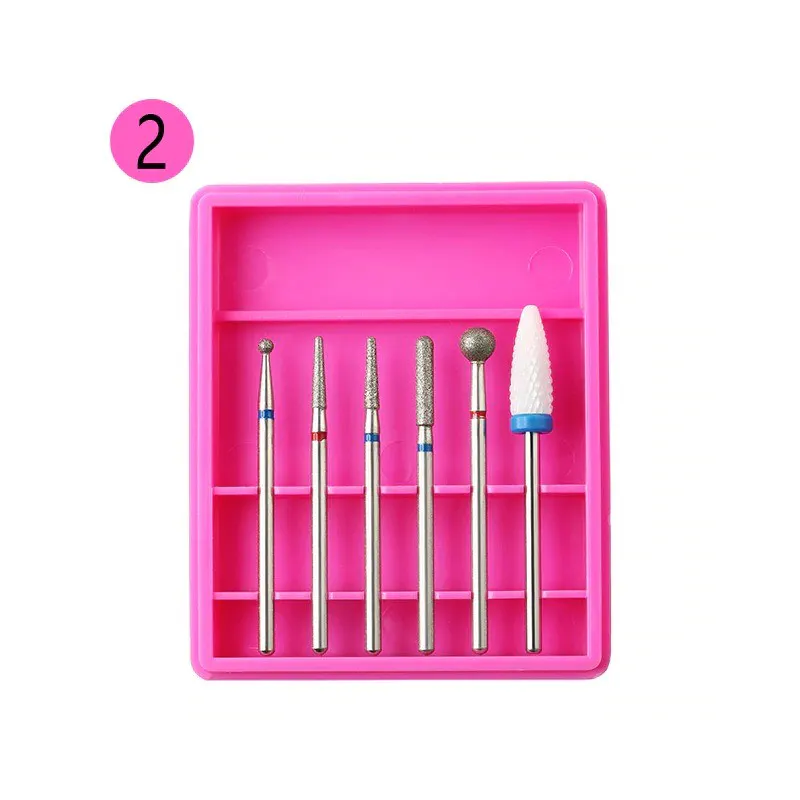 Set 6 capete de freză pink r2