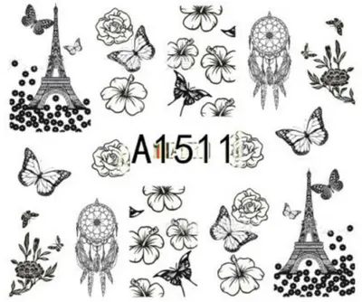 Tatuaj decor unghii A1511 - A1508