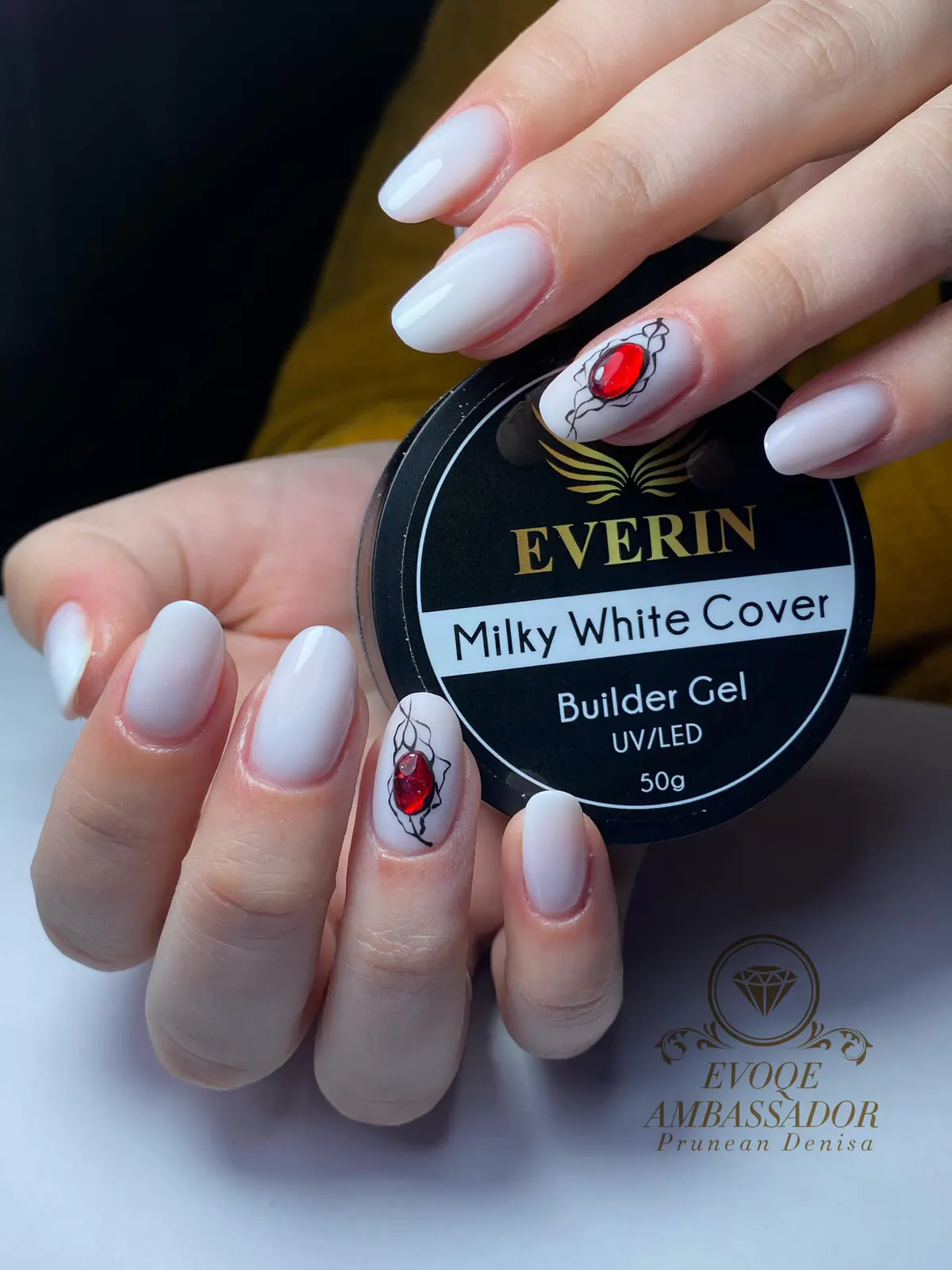 Gel construcție Everin Milky White 15gr