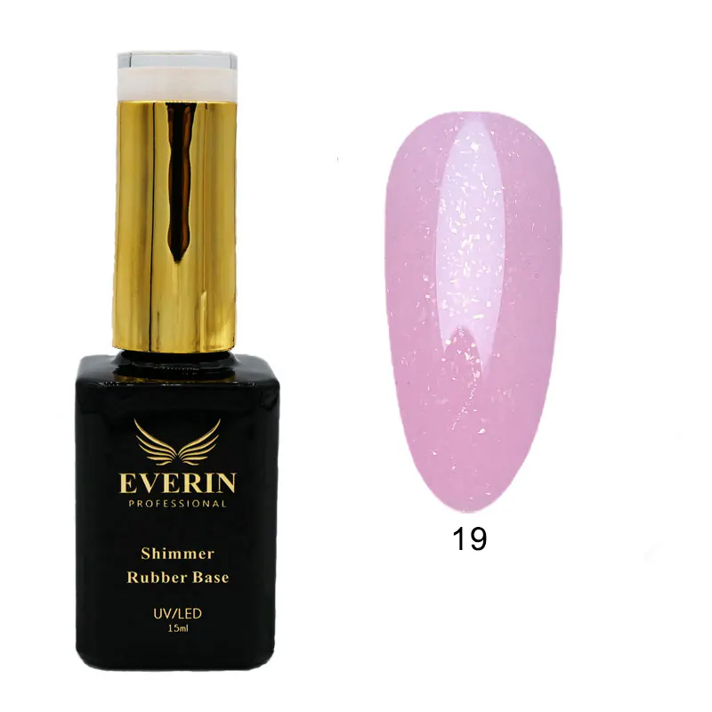 Shimmer Rubber Base Everin 15ml - 19