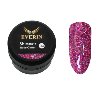 Gel color Shimmer Rose Glitter Everin 5ml - 03 - SRG-01