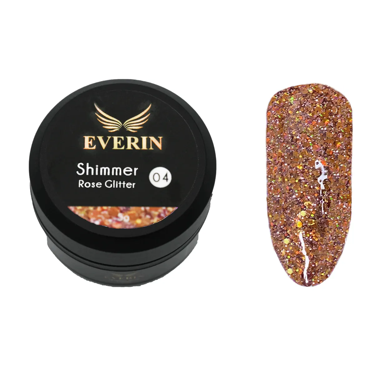 Gel color Shimmer Rose Glitter Everin 5ml - 04 - SRG-01