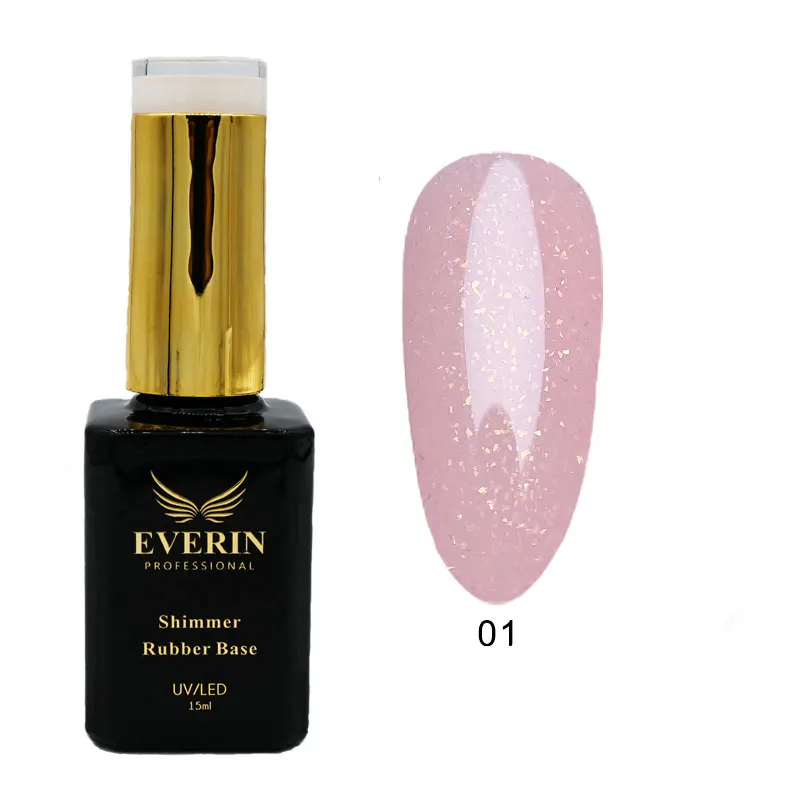 Shimmer Rubber Base Everin 15ml - 01
