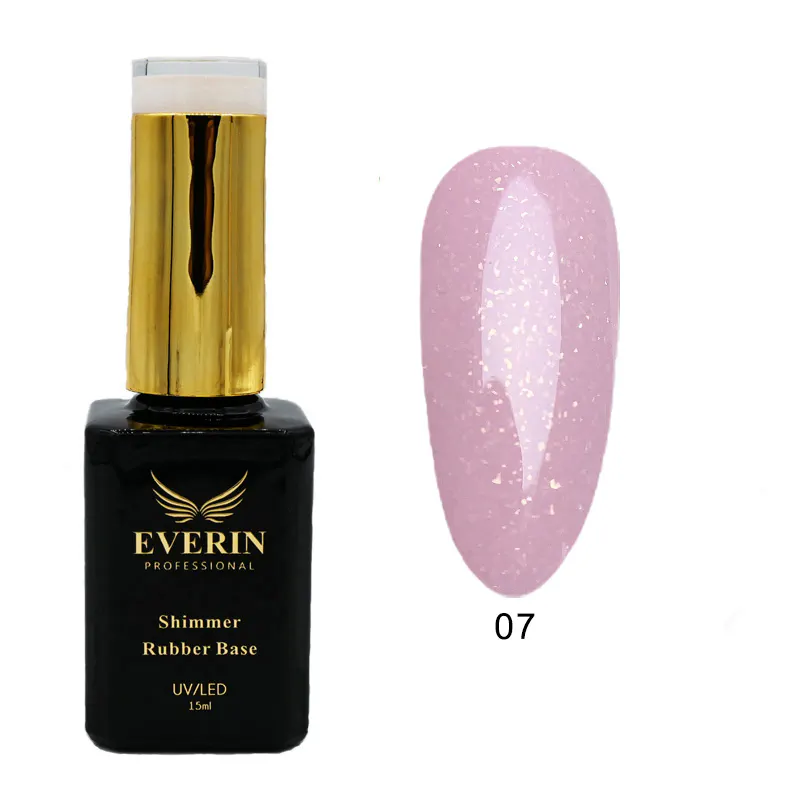 Shimmer Rubber Base Everin 15ml - 07