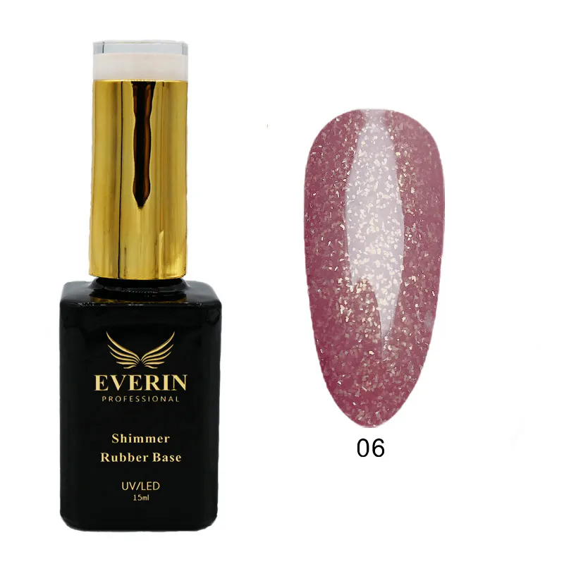Shimmer Rubber Base Everin 15ml - 06
