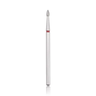 Capăt freza Diamant HEAD flacăra mică, roșu, L- 4,0 mm, Ø1,8 mm - HBD-254RD.014
