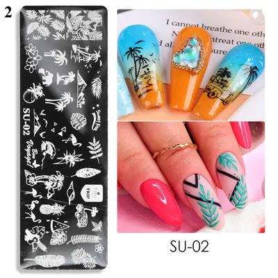Matriță de unghii pentru ștampilă summer trends SU-02