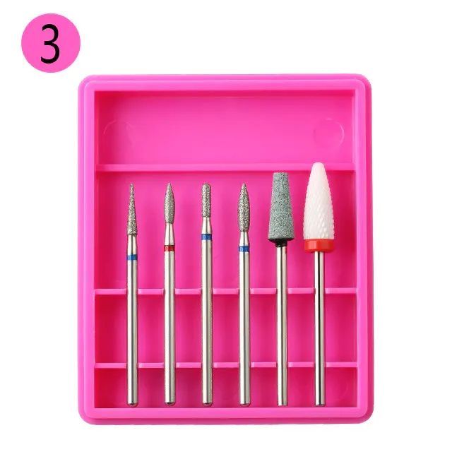 Set 6 capete de freză pink r3