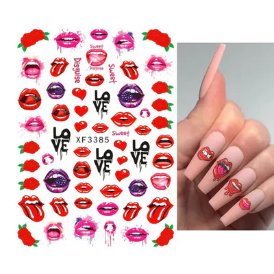Sticker decor unghii XF3385