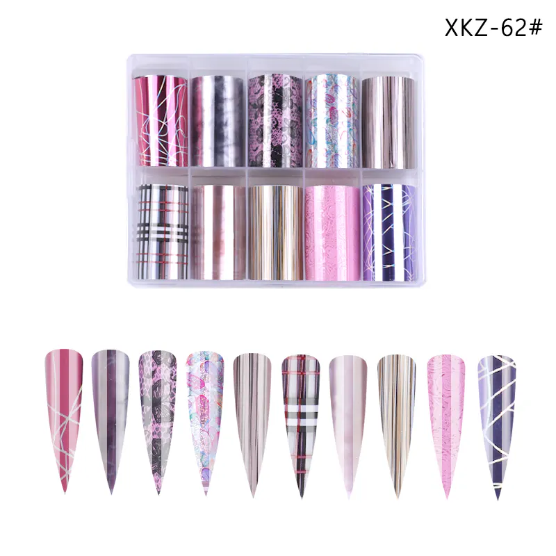 Set 10 folii de transfer 100x4cm. xkz-62