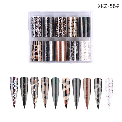 Set 10 folii de transfer 100x4cm. XKZ-58