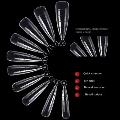 Tipsuri Smart Forms set 100 bucati Everin- Migdala clasica - TIPS-MC