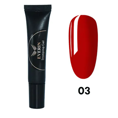 Gel pentru ștampilă la tub Everin - 03 Roșu - SGE-01