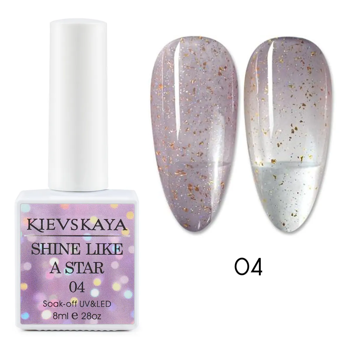 Ojă semipermanentă KIEVSKAYA Shine Like a Star - 04