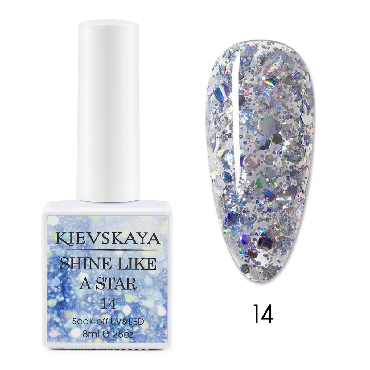 Ojă semipermanentă KIEVSKAYA Shine Like a Star - 14