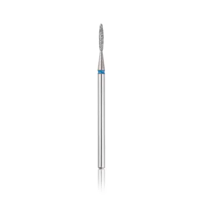 Capăt freza Diamant HEAD flacăra rotunjită, albastru, L-8,0 mm, Ø1,4 mm