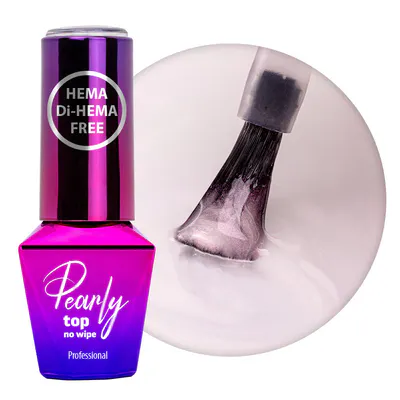Top Coat Pearly Molly Lac fără HEMA - WhitiGold 10gr - PEF-WP