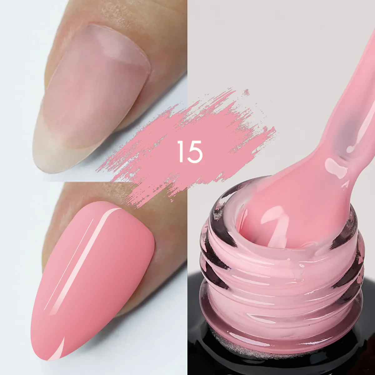 Color rubber base Kievskaya 15ml - Nr. 15 - KVS-14