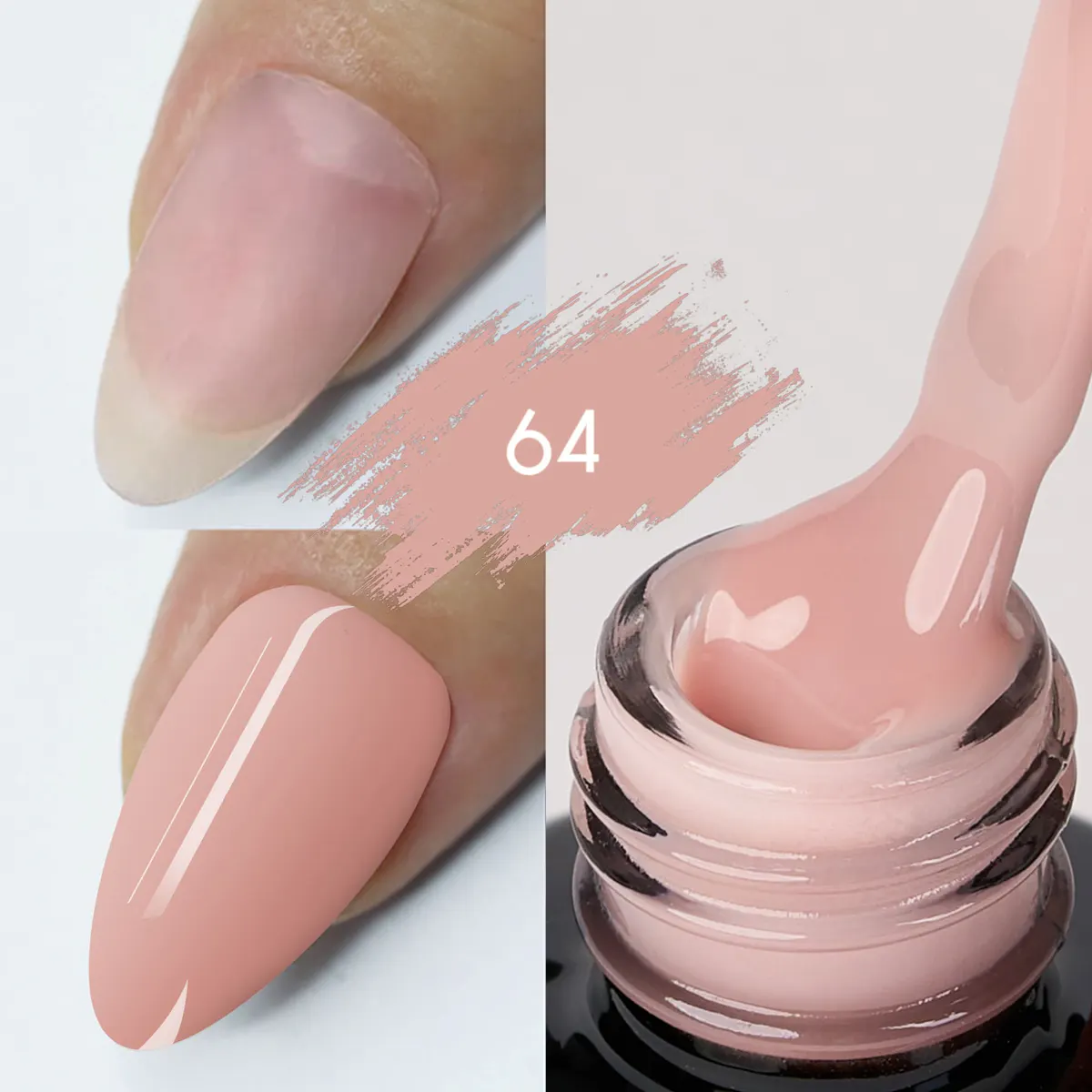 Color rubber base Kievskaya 15ml - Nr. 64 - KVS-10