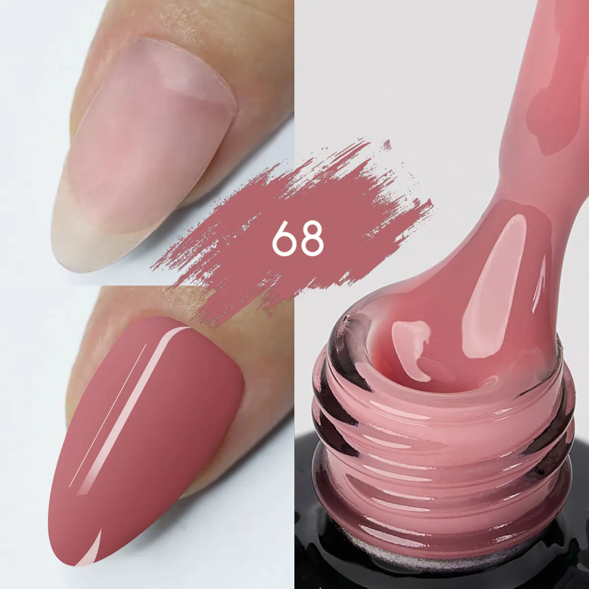 Color rubber base Kievskaya 15ml - Nr. 68 - KVS-10