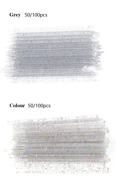 Bețișoare Pentru Împins Cuticula Din PVC Set 100 Bucăți - Transparent - PVC100-T