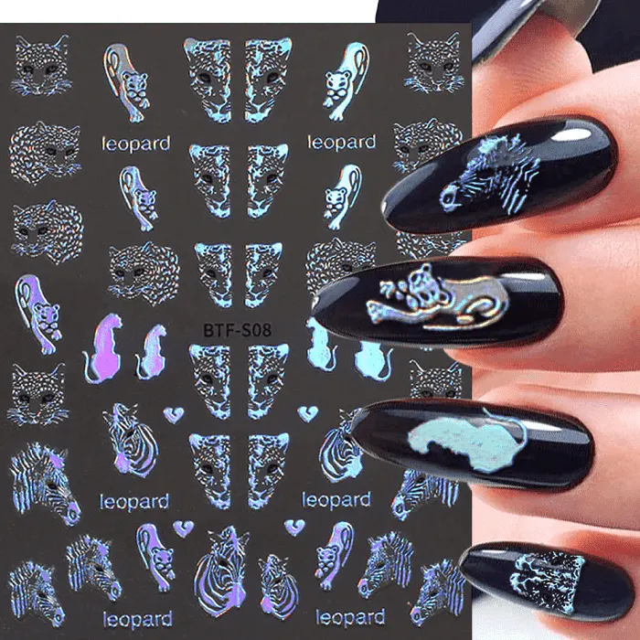 Sticker decor unghii BTF-S08 Holographic - B111