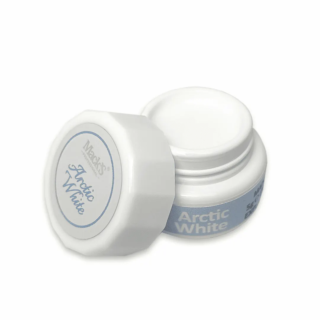 Arctic White Macks 5gr – Gel Alb Intens pentru French si Nail Art | FSM Romania