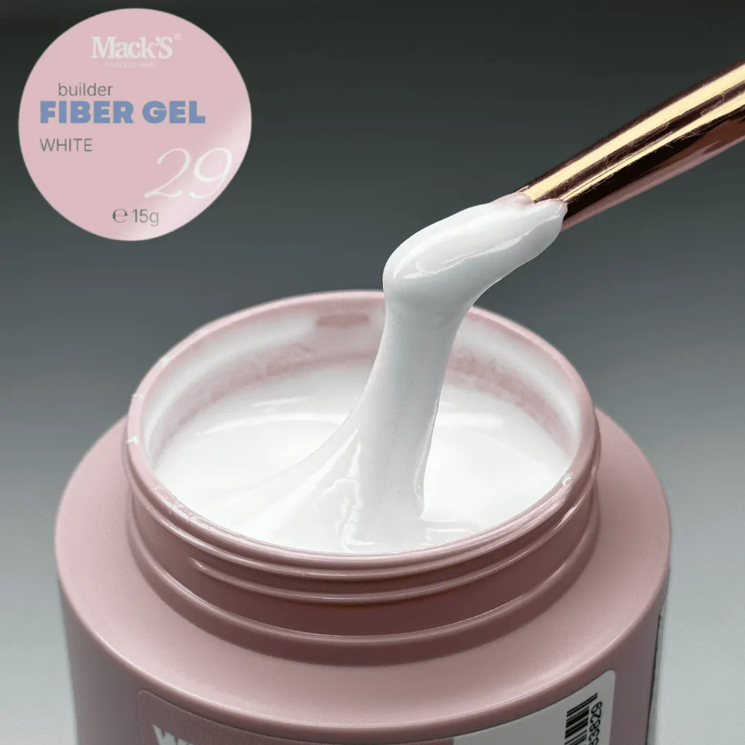 Gel Construcție Fiber White 15ml Macks - BC-MKS
