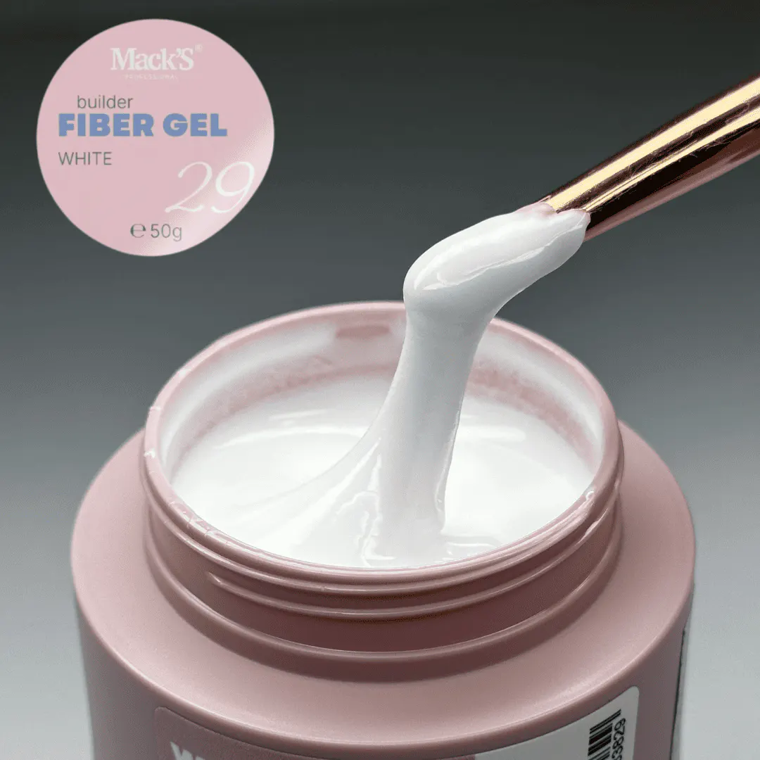 Gel Construcție Fiber White 50ml Macks - FW-MKS