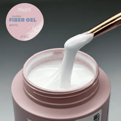 Gel Construcție Fiber White 50ml Macks - FW-MKS