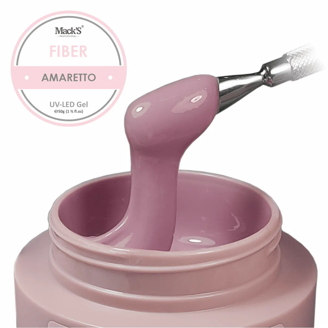 Gel Construcție Fiber Amaretto 50ml Macks - FA15-MKS