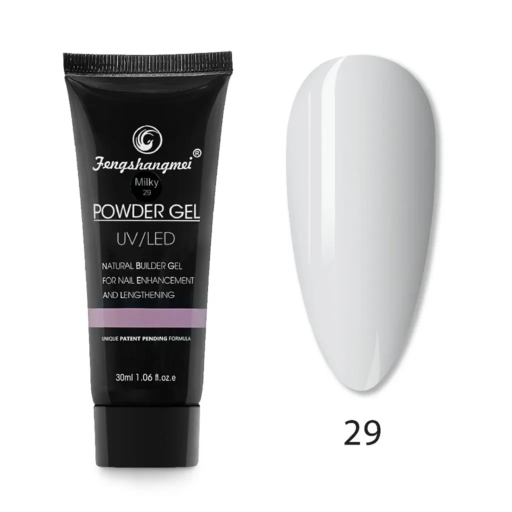 Polygel FSM 30gr 29 Alb Lăptos pentru Construcția Unghiilor