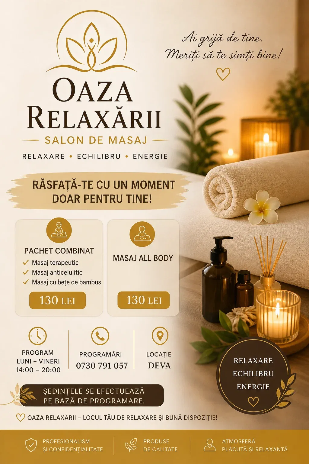 Masaj de relaxare în Deva · oaza relaxarii, Deva, Hunedoara